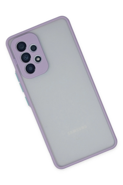 Newface Samsung Galaxy A33 5G Kılıf Montreal Silikon Kapak - Mor resmi