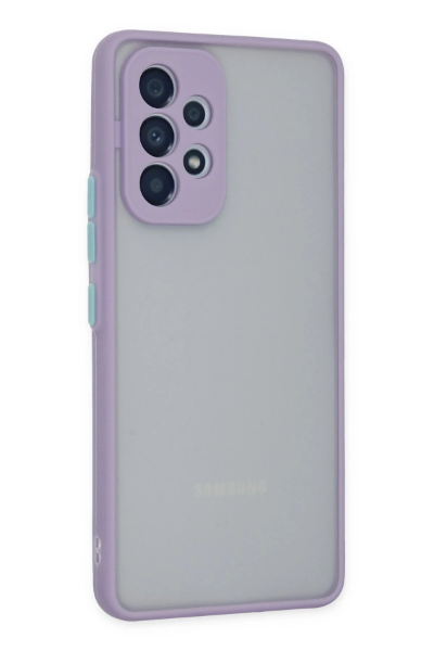 Newface Samsung Galaxy A33 5G Kılıf Montreal Silikon Kapak - Mor resmi