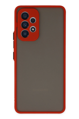Newface Samsung Galaxy A53 5G Kılıf Montreal Silikon Kapak - Kırmızı resmi