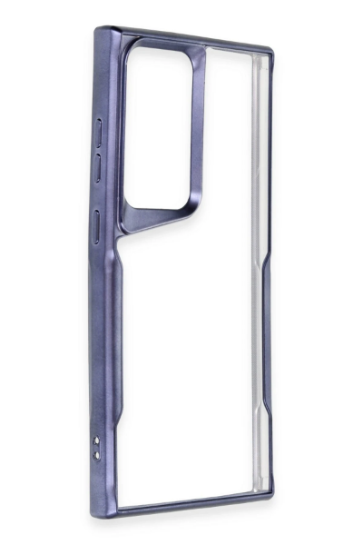 Newface Samsung Galaxy S23 Ultra Kılıf Boyi Silikon Kapak - Lacivert resmi