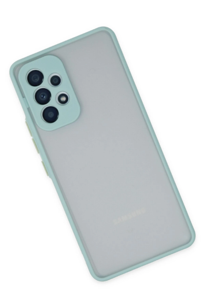 Newface Samsung Galaxy A53 5G Kılıf Montreal Silikon Kapak - Turkuaz resmi