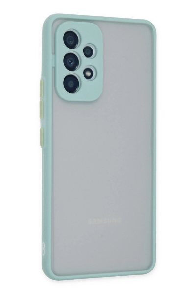 Newface Samsung Galaxy A53 5G Kılıf Montreal Silikon Kapak - Turkuaz resmi