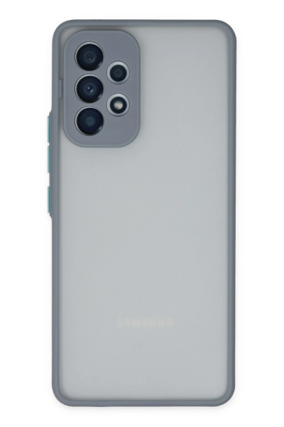 Newface Samsung Galaxy A53 5G Kılıf Montreal Silikon Kapak - Gri resmi