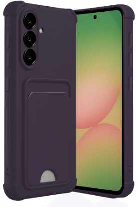 Newface Samsung Galaxy A36 Kılıf Kelvin Kartvizitli Silikon - Derin Mor resmi