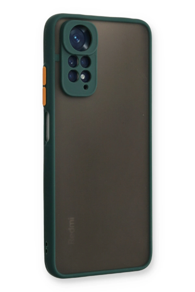 Newface Xiaomi Redmi Note 11 Kılıf Montreal Silikon Kapak - Yeşil resmi