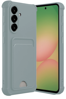 Newface Samsung Galaxy A56 Kılıf Kelvin Kartvizitli Silikon - Açık Yeşil resmi