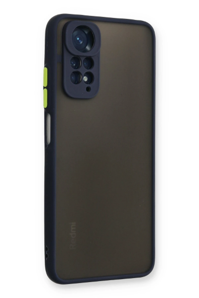 Newface Xiaomi Redmi Note 11 Kılıf Montreal Silikon Kapak - Lacivert resmi