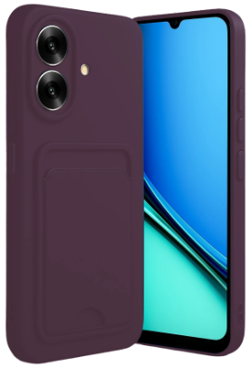 Newface Realme Note 60 Kelvin Kartvizitli Silikon - Derin Mor resmi