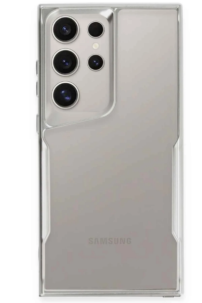 Newface Samsung Galaxy S24 Ultra Kılıf Boyi Silikon Kapak - Gümüş resmi