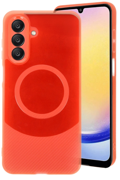 Newface Samsung A36 Kılıf Maya Karbon Kapak - Kırmızı resmi