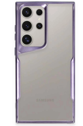 Newface Samsung Galaxy S24 Ultra Kılıf Boyi Silikon Kapak - Derin Mor resmi