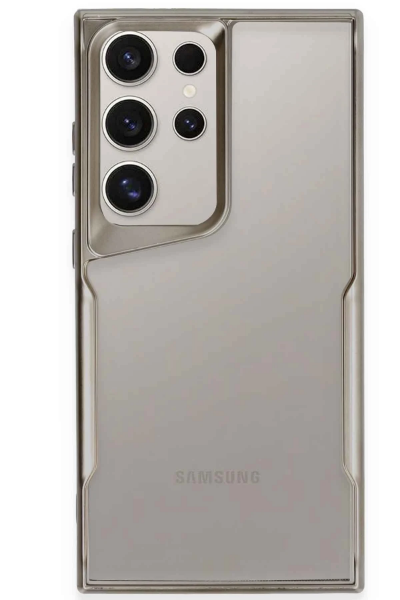 Newface Samsung Galaxy S24 Ultra Kılıf Boyi Silikon Kapak - Titan Gri resmi
