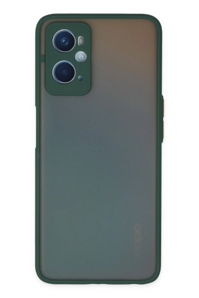 Newface Oppo A96 Kılıf Montreal Silikon Kapak - Yeşil resmi
