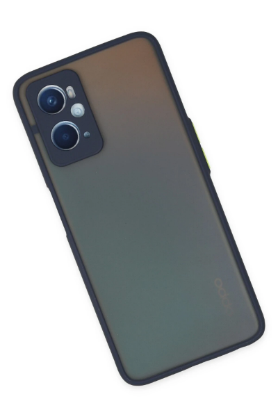 Newface Oppo A96 Kılıf Montreal Silikon Kapak - Lacivert resmi