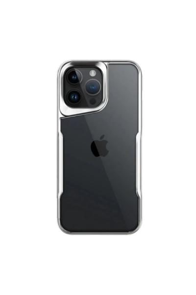 Newface iPhone 16 Pro Kılıf Boyi Silikon Kapak - Gümüş resmi