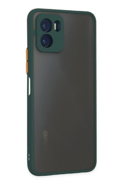 Newface Vivo Y15S Kılıf Montreal Silikon Kapak - Yeşil resmi
