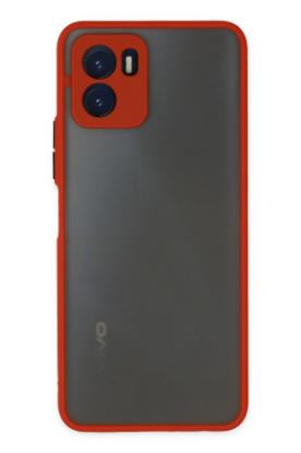 Newface Vivo Y15S Kılıf Montreal Silikon Kapak - Kırmızı resmi