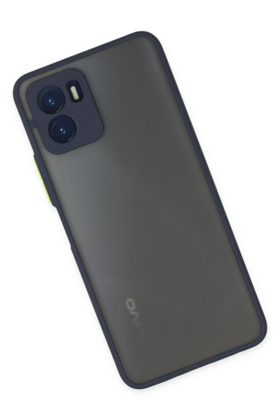 Newface Vivo Y15S Kılıf Montreal Silikon Kapak - Lacivert resmi
