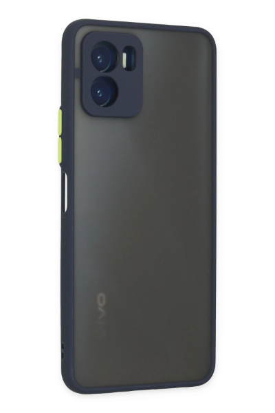 Newface Vivo Y15S Kılıf Montreal Silikon Kapak - Lacivert resmi