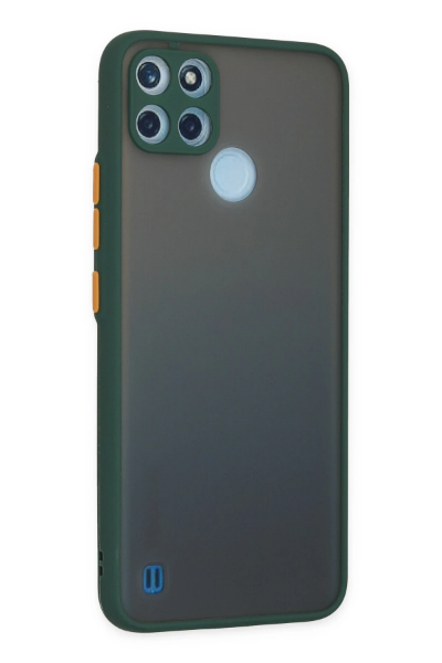 Newface Realme C21Y Kılıf Montreal Silikon Kapak - Yeşil resmi