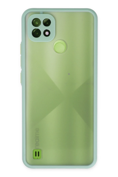 Newface Realme C21 Kılıf Montreal Silikon Kapak - Turkuaz resmi