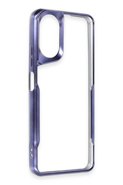 Newface Oppo A38 Kılıf Boyi Silikon Kapak - Lacivert resmi