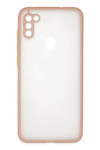 Newface Samsung Galaxy A11 Kılıf Montreal Silikon Kapak - Pembe resmi