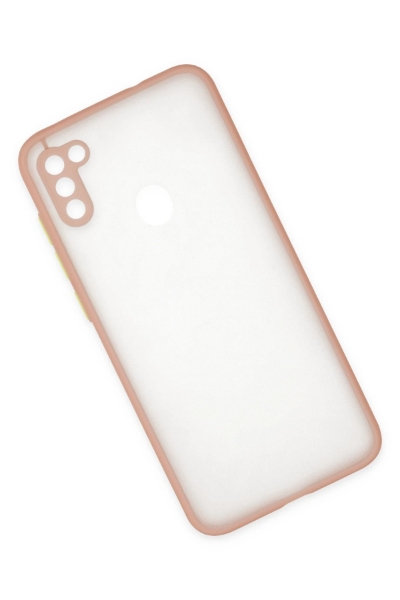 Newface Samsung Galaxy A11 Kılıf Montreal Silikon Kapak - Pembe resmi