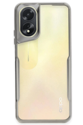 Newface Oppo A38 Kılıf Boyi Silikon Kapak - Gümüş resmi