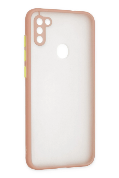 Newface Samsung Galaxy A11 Kılıf Montreal Silikon Kapak - Pembe resmi