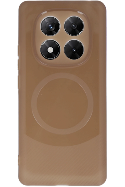 Newface Xiaomi Redmi Note 14 Pro 5G Kılıf Maya Karbon Kapak - Kahverengi resmi