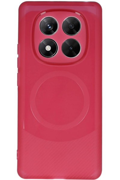 Newface Xiaomi Redmi Note 14 Pro 5G Kılıf Maya Karbon Kapak - Bordo resmi