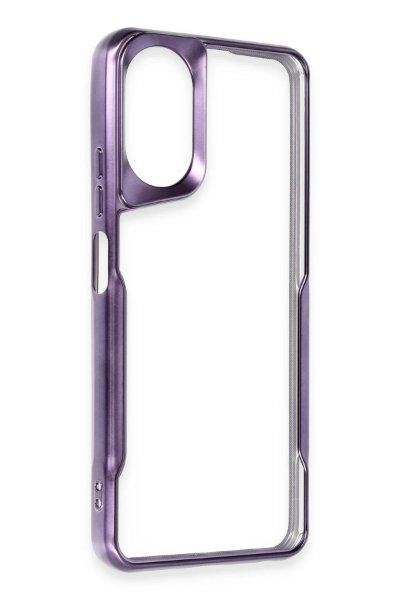 Newface Oppo A38 Kılıf Boyi Silikon Kapak - Derin Mor resmi