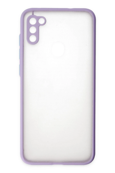 Newface Samsung Galaxy A11 Kılıf Montreal Silikon Kapak - Mor resmi