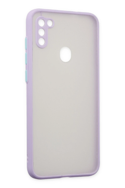 Newface Samsung Galaxy A11 Kılıf Montreal Silikon Kapak - Mor resmi