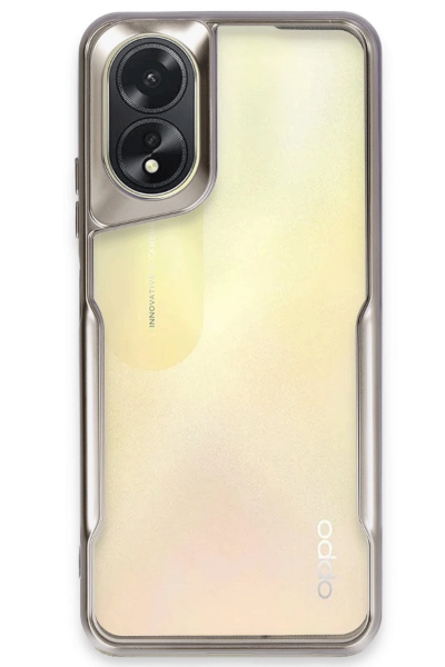 Newface Oppo A38 Kılıf Boyi Silikon Kapak - Titan Gri resmi