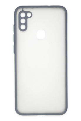 Newface Samsung Galaxy A11 Kılıf Montreal Silikon Kapak - Gri resmi