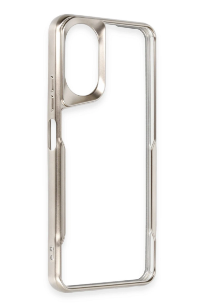 Newface Oppo A38 Kılıf Boyi Silikon Kapak - Titan Gri resmi
