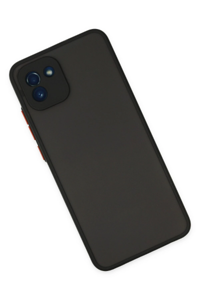 Newface Samsung Galaxy A03 Kılıf Montreal Silikon Kapak - Siyah resmi