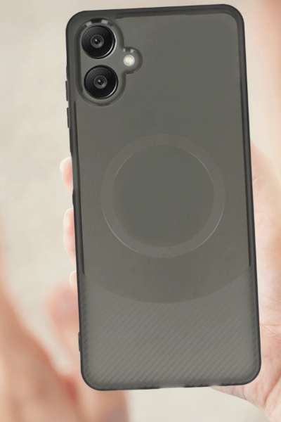 Newface Samsung A06 Kılıf Maya Karbon Kapak - Mürdüm resmi