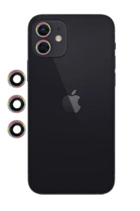 Newface iPhone 12 Shine Kamera Lens - Rainbow resmi