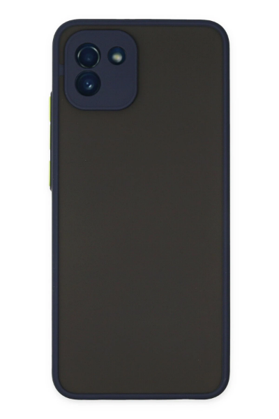 Newface Samsung Galaxy A03 Kılıf Montreal Silikon Kapak - Lacivert resmi