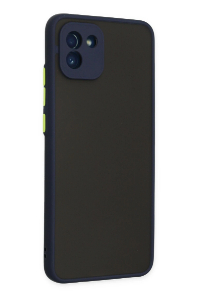 Newface Samsung Galaxy A03 Kılıf Montreal Silikon Kapak - Lacivert resmi