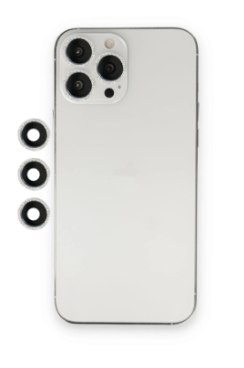 Newface iPhone 12 Pro Shine Kamera Lens - Gümüş resmi