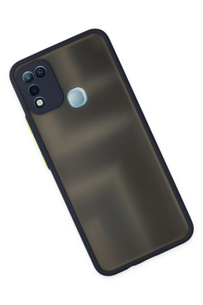 Newface İnfinix Hot 10 Play Kılıf Montreal Silikon Kapak - Lacivert resmi