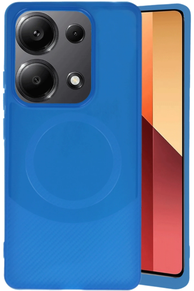 Newface Xiaomi Redmi Note 13 Pro 4G Kılıf Maya Karbon Kapak - Lacivert resmi