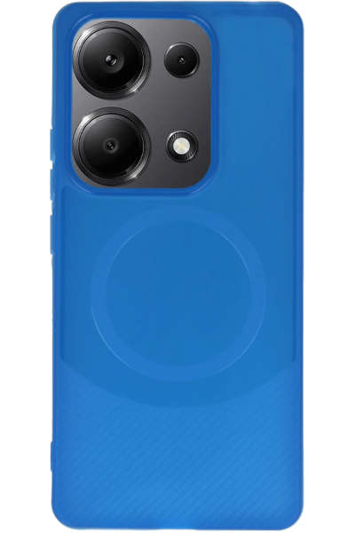 Newface Xiaomi Redmi Note 13 Pro 4G Kılıf Maya Karbon Kapak - Lacivert resmi