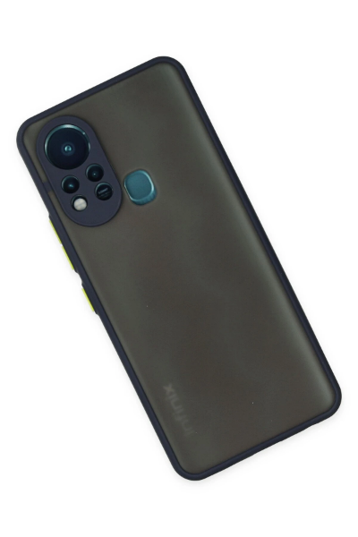 Newface İnfinix Hot 11s Kılıf Montreal Silikon Kapak - Lacivert resmi