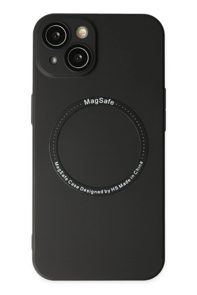 Newface iPhone 14 Plus Kılıf Jack Magneticsafe Lens Silikon - Siyah resmi