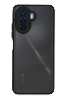 Newface Huawei Nova Y70 Kılıf Montreal Silikon Kapak - Siyah resmi
